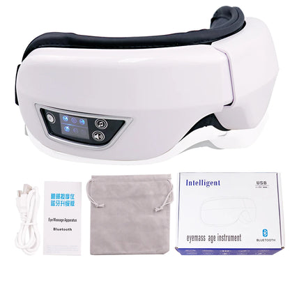 Smart Portable Vibration Eye Massager – Airbag Compression, Bluetooth Music & Eye Relaxation Tool