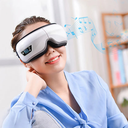 Smart Portable Vibration Eye Massager – Airbag Compression, Bluetooth Music & Eye Relaxation Tool