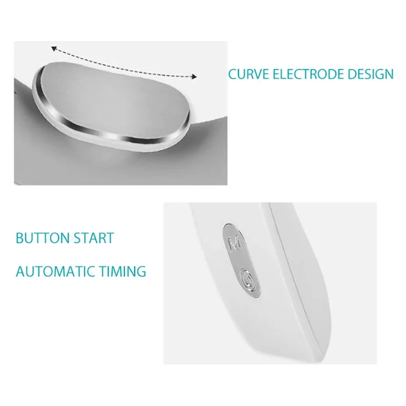 Massajador portátil para pescoço e ombros – Mini massajador cervical para uso em casa e em viagem.