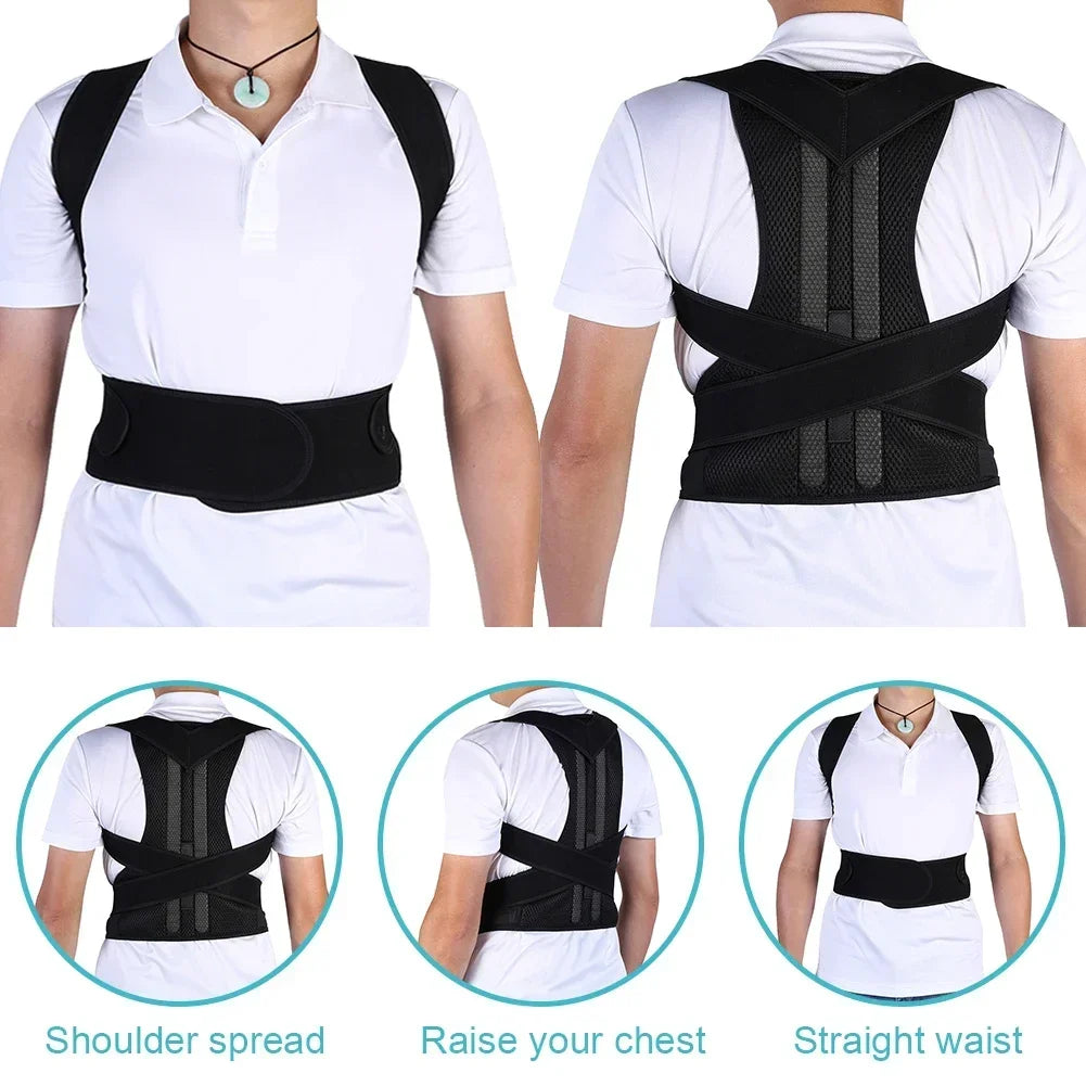 Alignova Posture™ – Smart Reinforced Lumbar Posture Corrector Vest for Back, Spine & Shoulder Support