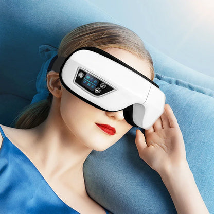 Smart Portable Vibration Eye Massager – Airbag Compression, Bluetooth Music & Eye Relaxation Tool