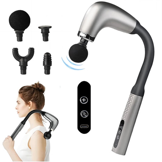 2025 Smart Electric Fascia Gun – Handheld Deep Tissue Massager for Back, Shoulder & Muscle Relief