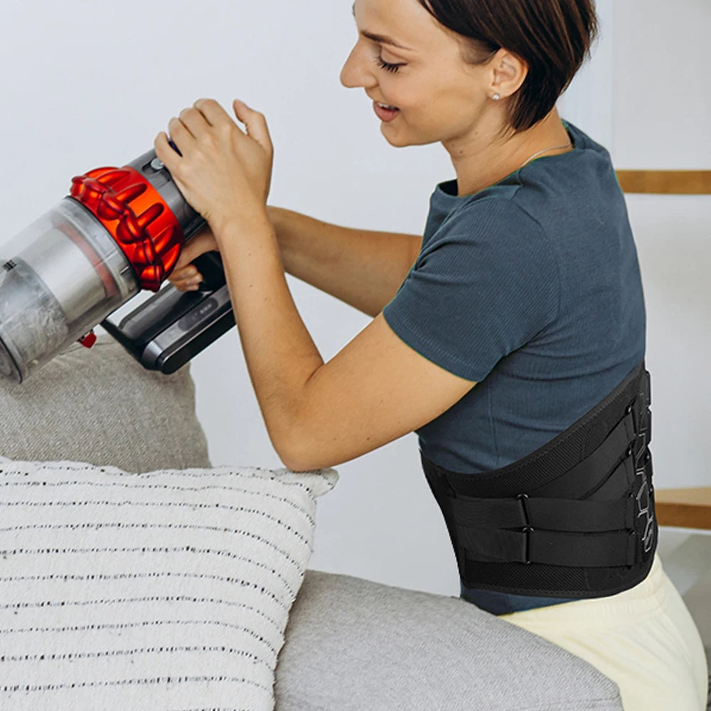 Back Brace for Lower Back Pain – Lumbar Support Belt for Sciatica, Herniated Disc & Scoliosis with Soft Pad