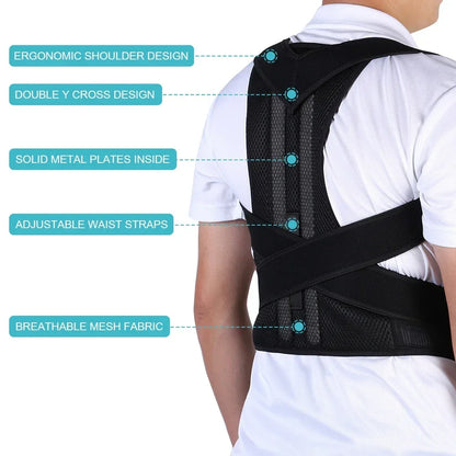 Alignova Posture™ – Smart Reinforced Lumbar Posture Corrector Vest for Back, Spine & Shoulder Support